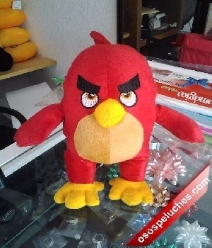 Imagen de Angry bird de peluche color rojo