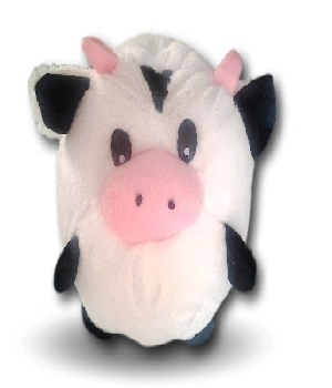 Imagen de Borlita de peluche en forma de vaca