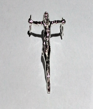 Imagen de Dije de plata solida jesucristo 3 cms numero 1