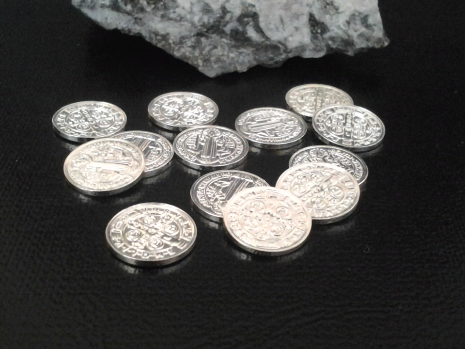 Imagen de Juego de Arras de matrimonio de 1,1cm cada moneda numero 0
