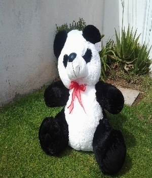 Imagen de Panda de peluche grande 65 cms sentado