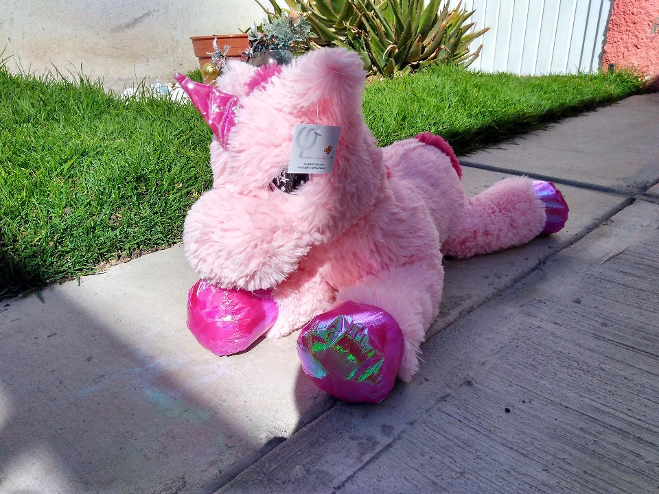 Imagen de Unicornio de peluche rosa 60 cms numero 1