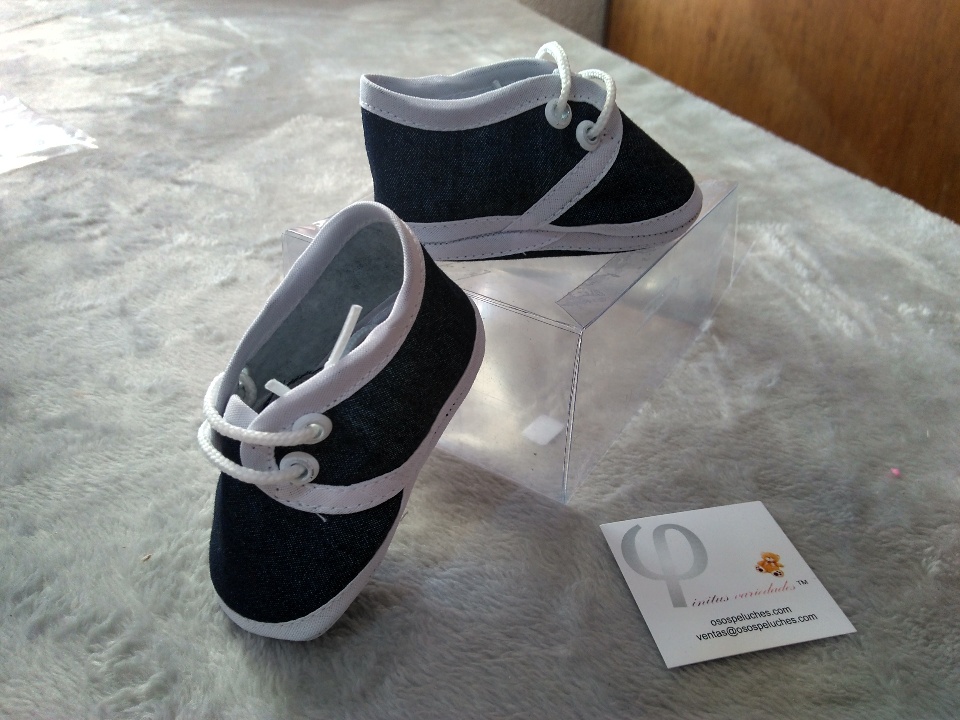 Imagen de Zapato para bebe de tela azules numero 0