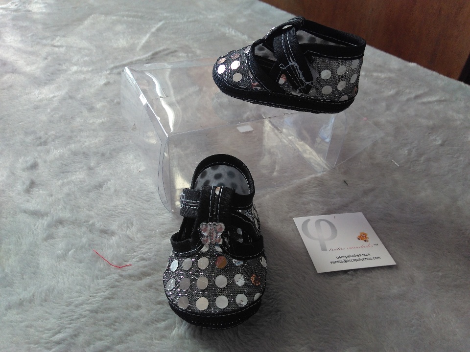Imagen de Zapato para bebe de tela negros numero 1