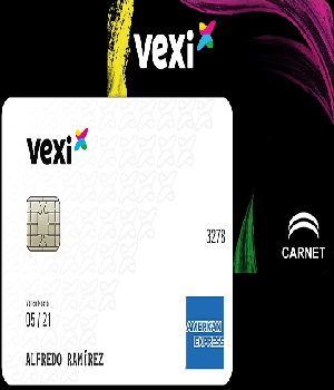 Imagen de Tarjeta De Credito Garantizada Vexi Carnet o American Express construye historial crediticio numero 0