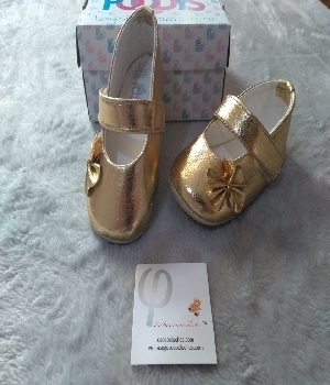 Imagen de Zapatos para bebe color dorados mod570 numero 0